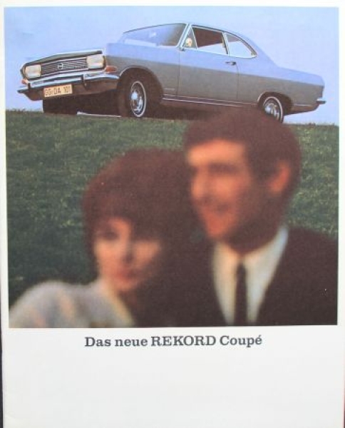 Opel Rekord Coupe Modelprogram 1965 Carbrochure (9122)